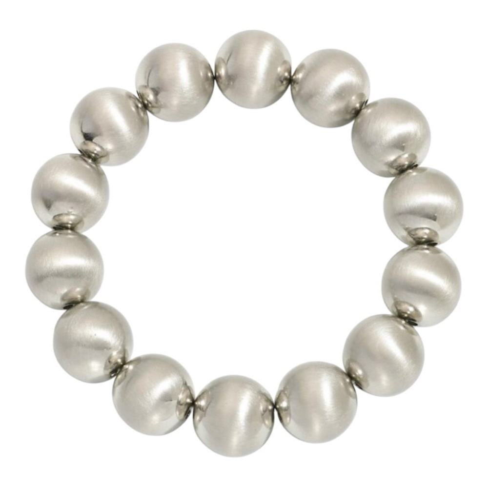 Silver Beaded Bracelet